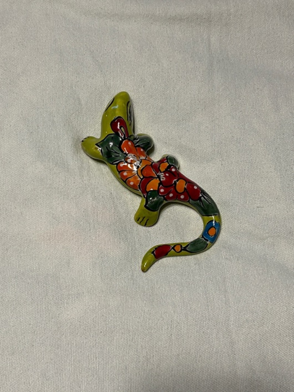 Hand-Painted Colorful Lizard Wall Decor